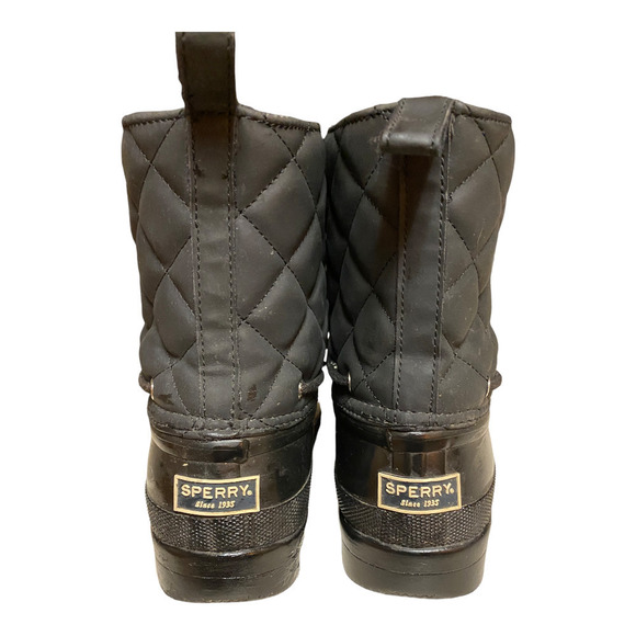 Women's Paul Sperry Gosling Duck Waterproof Quilted Top Rubber Boots STS83693 - Picture 9 of 9